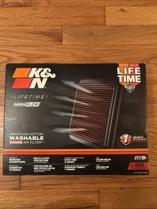 Filtro de aire de por vida K&N para Chevy Silverado 1500 y GMC Sierra 1500 2019-2026 - Imagen 1 de 3