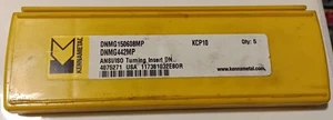 KENNAMETAL Carbide Inserts 5-pack - KCP10 - DNMG150608MP - DNMG442MP - USA (C5) - Picture 1 of 4