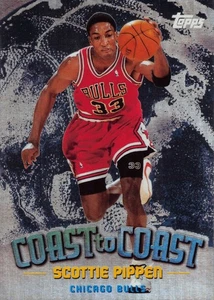SCOTTIE PIPPEN 1998-99 TOPPS COAST TO COAST CARD CC2 BULLS - Picture 1 of 2
