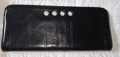 Cartera sin asas Banana Republic negra de cuero genuino con cremallera Foto 1 de 4