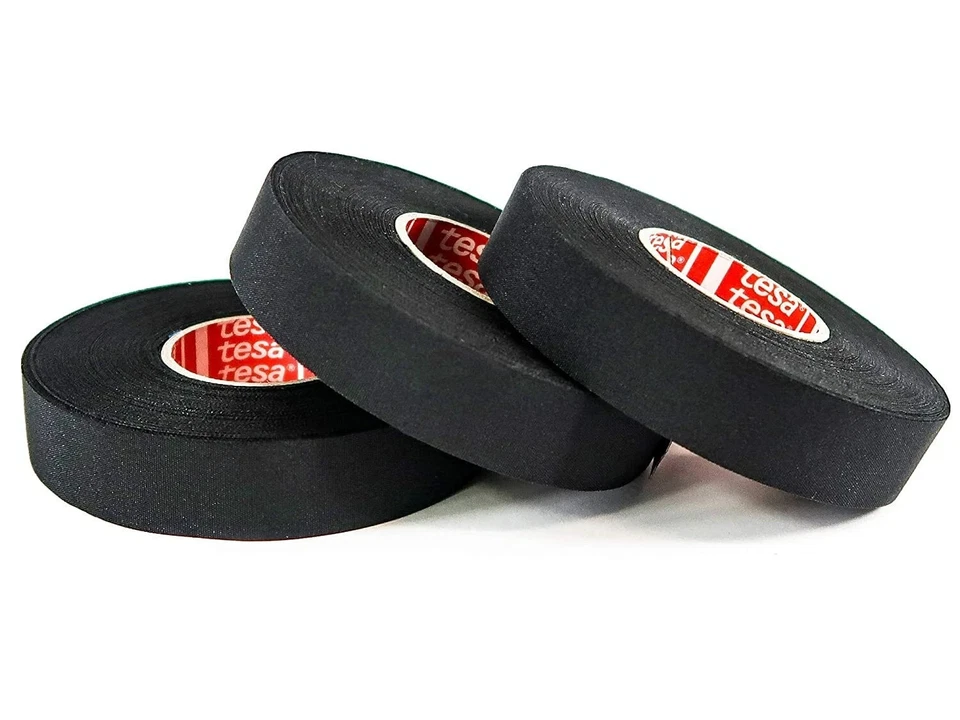 3 x TESA 51036 Adhesive Cloth Fabric Exterior Harness Tape High Temp 19mm x 25m - Image 1 of 4