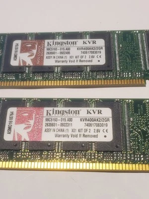 Kingston Value 2GB RAM KVR400AK2/2GR - Image 1 of 4