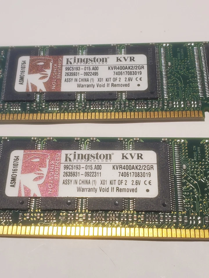Kingston Value 2GB RAM KVR400AK2/2GR - Image 1 of 4