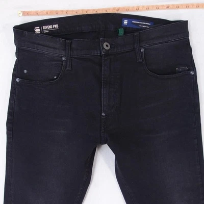 Hommes G-Star REVEND FWD SKINNY Ajusté Élasthanne Noir Jeans W34 L32 - Photo 1/4
