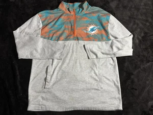 Miami Dolphins NFL Team Bekleidung Viertelreißverschluss Pullover Herren Large - Bild 1 von 8