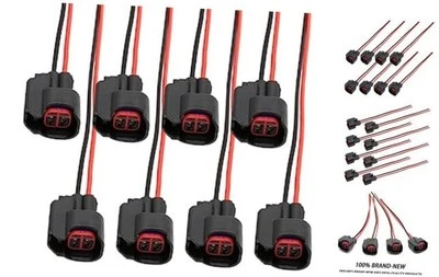 8Pcs Fuel Injector Connector, S824 Pigtail Connectors Wire, Replacement for GM - Image 1 of 4