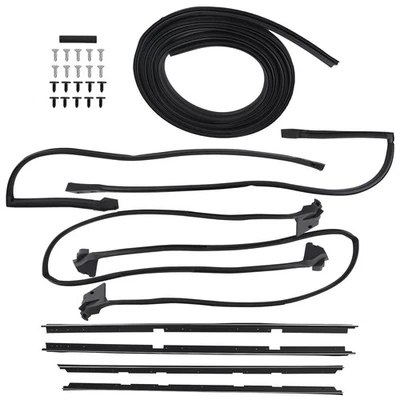9PCS Weatherstripping Seals Kit For 78-81 Chevrolet LeMans&Malibu 2 Door 23256 - Imagem 1 de 4