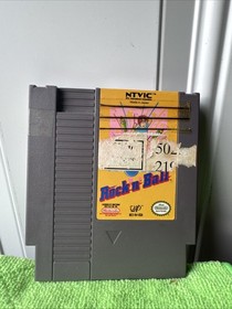Rock 'N' Ball Nintendo NES 1990 Video Game, Tested Working