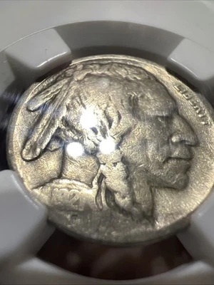 1921 S NGC F12 Buffalo Nickel 5¢ - Image 1 of 4