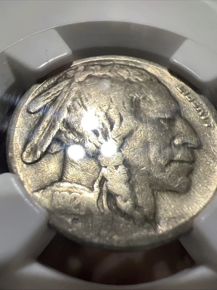 1921 S NGC F12 Buffalo Nickel 5¢ - Image 1 of 4