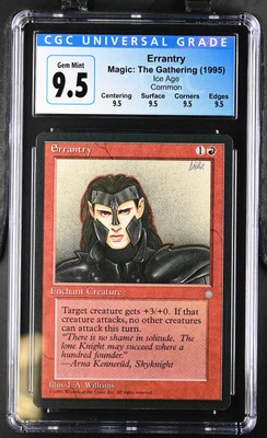 ERRANTRY Ice Age CGC 9.5 Q Gem Mint MTG [Nostalgium] - Image 1 of 2