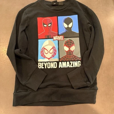 Marvel Boys Spider-Man Beyond Amazing Cómic Pullover Sudadera Negra Nueva Mediana Foto 1 de 4