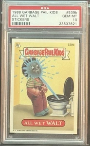 1988 GARBAGE PAIL KIDS SERIES 13 #539B ALL WET WALT PSA 10 GEM MINT - Picture 1 of 2