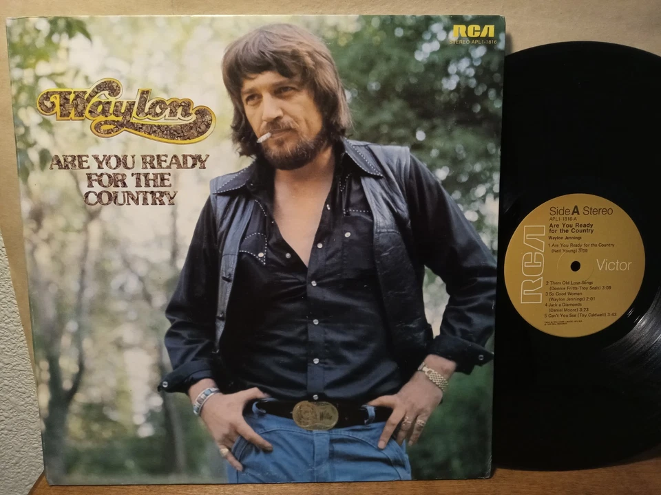 Waylon Jennings - Are You Ready For The Country, LP NM/EX, RCA APL1-1816 - Image 1 of 4