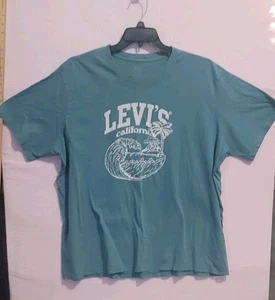 T-Shirt LEVI'S XXL türkis Kurzarm Rundhals "Levi's California" Grafik - Bild 1 von 9