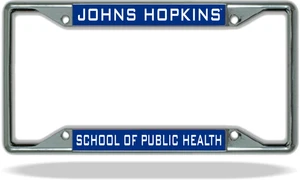Johns Hopkins SCHOOL OF PUBLIC HEALTH Nummernschildrahmen - Bild 1 von 1