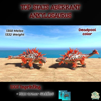 Ark Ascended - Aberrant Ankylosaurus - Top Stats [100% imprinted] - Official PVE - Image 1 of 4