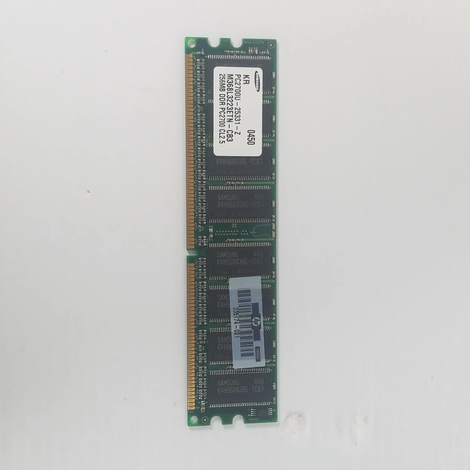 Samsung 256MB PC2700U-25331-Z M368L3223ETN-CB3 - Image 1 of 1