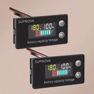 Monitor de batería SUPNOVA 12 24 36 48 60 72V indicador de batería de carro de golf de coche 2 piezas - Imagen 1 de 11