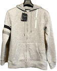 Voi Jeans Men’s Piccadilly Print Logo Hoodie Front Pockets Grey Slim M RRP £65