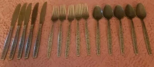 Vintage La Spana Design Stainless Taiwan Flatware 15 Pc Mixed Lot  - Picture 1 of 5