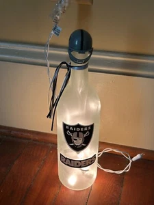 Oakland Raiders, NFL, lámpara de fútbol americano, luz, botella decorativa, enchufable, ¡bonito! - Imagen 1 de 6