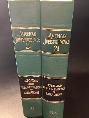 American Jurisprudence 2d Set of (2) Books 31 & 31A - Image 1 of 4