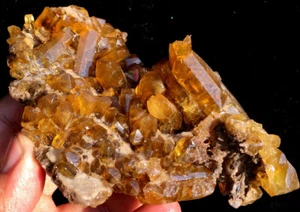 348g WOW! RAW Complete Natural Yellow Barite Crystal Cluster Specimen ip1188 - Picture 1 of 12