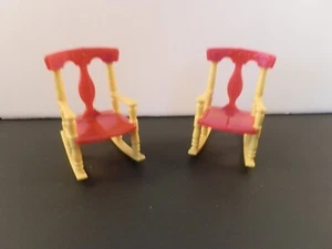 Renwal Rocking Chairs Set of 2 His and Hers Doll Furniture - Picture 1 of 3