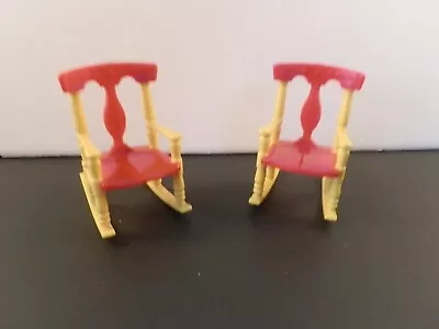 Renwal Rocking Chairs Set of 2 His and Hers Doll Furniture - Image 1 of 3