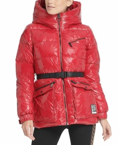 red dkny coat