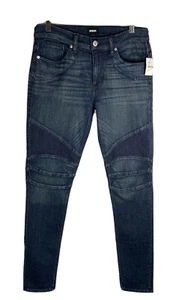 Hudson Jeans Herren 32 Ethan Biker Skinny Farbe Dunkelblau (Hatch) Denim - Bild 1 von 6