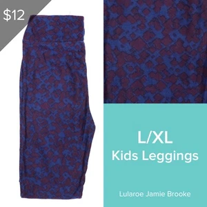 New LulaRoe Kids Leggings L/XL Geometric Print - Picture 1 of 2