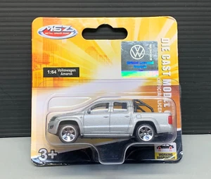 Volkswagen VW Amarok SUV pickup truck car Auto styling bar silber MSZ 1:64 OVP - Picture 1 of 7