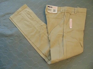 Girls 14 regular Fit Stretch skinny IZOD School Uniform Khaki Pants NWT - Picture 1 of 3