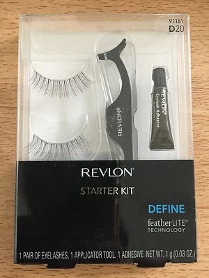 Revlon Define Eyelashes Starter Kit 91161 Fake Eyelashes Makeup Feather Lite D20 - Image 1 of 2