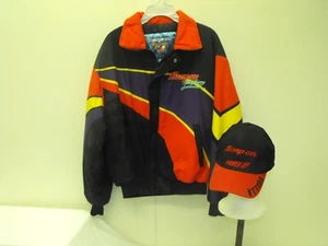 SNAP-ON MOTORSPORTS VINTAGE JACKET COAT SIZE M AND SNAPBACK HAT - Picture 1 of 7