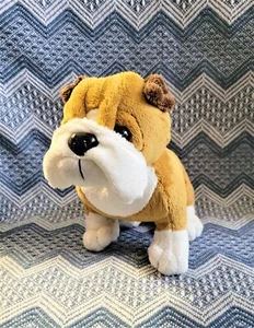 Ganz Webkins Brown & White English Bulldog Puppy Dog Stuffed Plush NO CODE - Picture 1 of 4