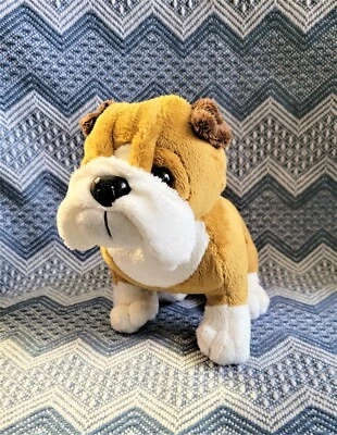 Ganz Webkins Brown & White English Bulldog Puppy Dog Stuffed Plush  NO CODE - Image 1 of 4