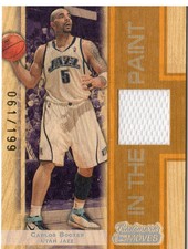 2007-08 Topps Trademark Moves Relics Orange Card #CBZ Carlos Boozer Jsy /199