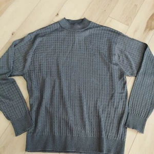Suéter grande para hombre elástico cuello simulado suéter verde topo - Baracuta - Imagen 1 de 8