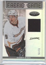 2012-13 Certified Fabric of the Game Mirror Hot Box /75 Bobby Ryan #FOG-BR