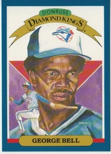 George Bell 1986 Donruss Super Diamond Kings 5x7 #4, Toronto Blue Jays - Picture 1 of 1