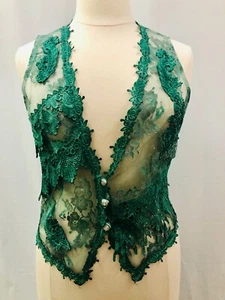 SPITZENWESTE - MINTGRÜN GRÖSSE L - Bild 1 von 7