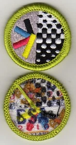 Graphic Arts Merit Badge, Type K, "BSA 2010" Back (2010-12), Mint! - Picture 1 of 1