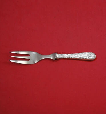 Repousse by Kirk Sterling Silver Caviar Fork 3-tine HHWS 6 1/4" Custom Made - Image 1 of 2