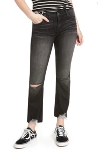 Jeans da donna bianchi New York taglia 27 varick kick flare effetto invecchiato barracuda - Foto 1 di 9