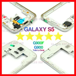 CORNICE ARGENTO ARGENTATA FRAME TELAIO SILVER x SAMSUNG GALAXY S5 G900F I9600 - Foto 1 di 7