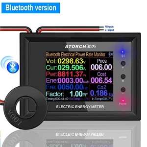 100A AC50-300V 2,4 Zoll Digital Power Energy Meter Wattmeter Anzeige Amperemeter Fqeb - Bild 1 von 13