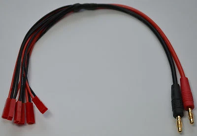 Heavy Duty: 6X JST Parallel Lipo Charger Plug For Blade SR, 120SR, CX2, CX3, etc - Image 1 of 4